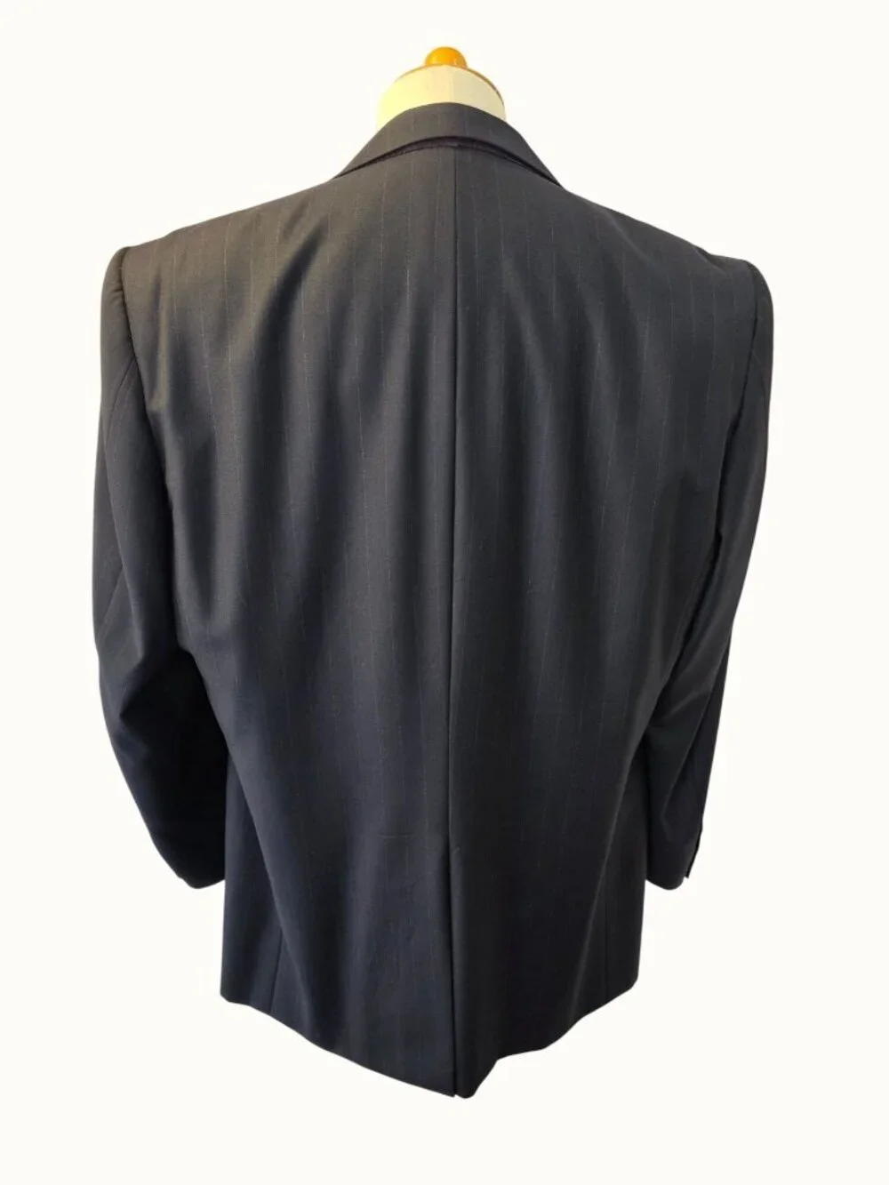Hickey Freeman Nordstrom Blazer 44L Navy Pinstripe Wool Canvassed Sport Coat USA
